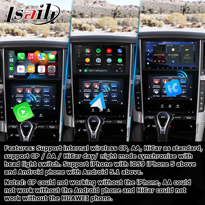 Interface GPS pour le jeu de voiture, 8+128GB Android 11 interface de boîte de navigation pour Infiniti Q50 / Q60