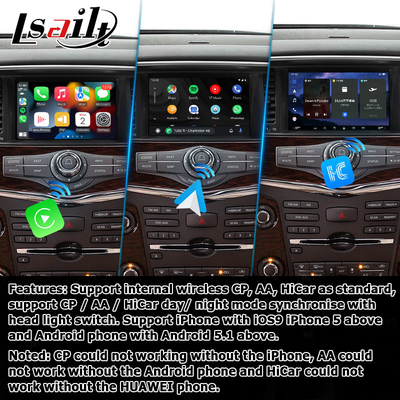 Nissan Patrol Y62 Armada Base Qualcomm Boîte de navigation de voiture
