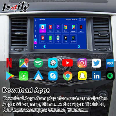 Lsailt 8G Interface multimédia Android pour Nissan Patrol 2020-2023 Google Map, CarPlay, Box de navigation Android, YouTube