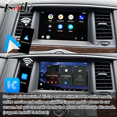 Module d'infodivertissement intelligent Lsailt pour les systèmes d'intégration multimédia embarqués de Nissan Patrol 2017-2019 incluant CarPlay