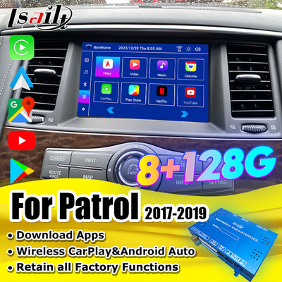 Module d'infodivertissement intelligent Lsailt pour les systèmes d'intégration multimédia embarqués de Nissan Patrol 2017-2019 incluant CarPlay