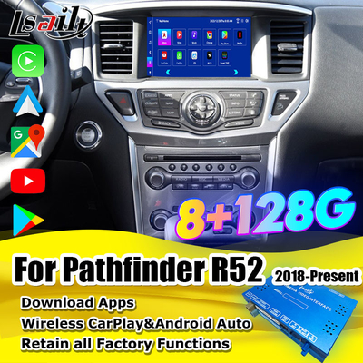 Interface multimédia Android de 8 Go pour Nissan Pathfinder R52 2018-Patrol Carplay Module sans fil Android automatique