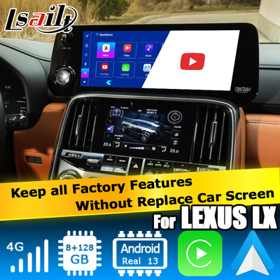 Lexus LX600 LX700h 2022 interface vidéo multimédia Android basée sur Qualcomm 6125 8+128 Android 13