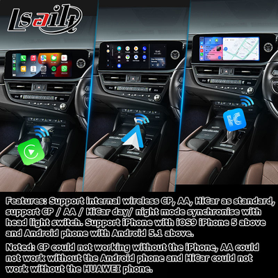 Lexus ES300h ES350 ES250 2023 Android 13 interface multimédia basée sur Qualcomm 6125