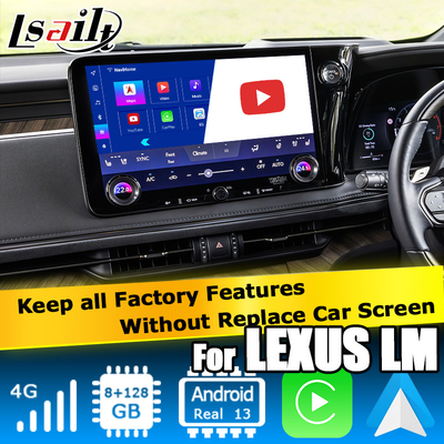 Android 13 8+128 Interface multimédia Android pour le Lexus LM LM350h 2023