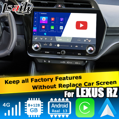 Lexus RZ Android 13 interface multimédia 8+128GB Qualcomm Octa noyau carplay android automatique