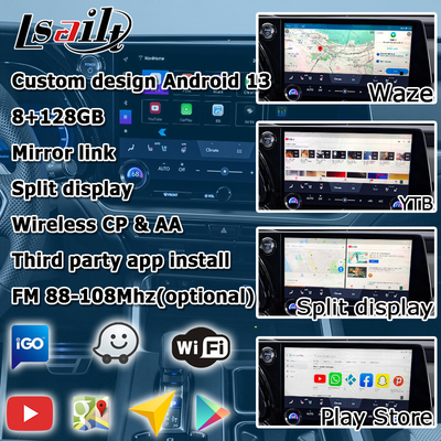 Lexus TX550h+ TX350 TX500h Android 13 interface vidéo avec Octa noyau 2.0Ghz 8+128GB carplay