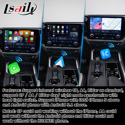 Lexus TX550h+ TX350 TX500h Android 13 interface vidéo avec Octa noyau 2.0Ghz 8+128GB carplay