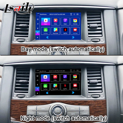 Lsailt 8+128G Android 13 Smart Infotainment Module pour Nissan Patrol Y62 2010-2020 Incluant le jeu sans fil CarPlay, NetFlix