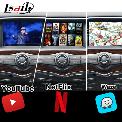 Lsailt 8+128G Android 13 Smart Infotainment Module pour Nissan Patrol Y62 2010-2020 Incluant le jeu sans fil CarPlay, NetFlix