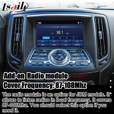 Interface multimédia Nissan pour 370GT, Skyline, Infiniti G37, Q40, Q60 Prise en charge de YouTube, CarPlay, écran de repose-tête
