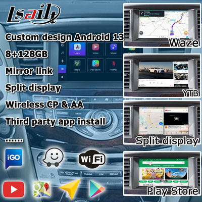 L'interface Android 13 Carplay Box Yandex Navi Pour le système Infiniti QX60 / JX35 Qualcomm 8+128