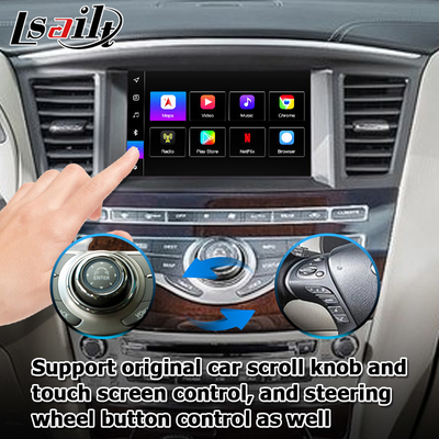 L'interface Android 13 Carplay Box Yandex Navi Pour le système Infiniti QX60 / JX35 Qualcomm 8+128