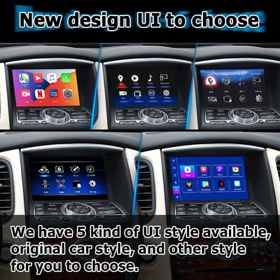 Infiniti QX50 / EX EX35 EX37 Voiture android 13 Boîte d'interface système avec affichage automatique d'Android