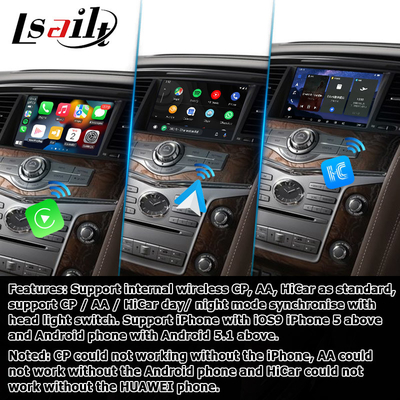Infiniti QX80 / QX56 Android Auto Carplay Interface basée sur Qualcomm 8+128