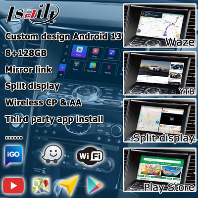 Android 13 Navigation Interface vidéo pour voiture Prise en charge Waze / Youtube Pour Infiniti QX70 / FX50 FX35 FX37