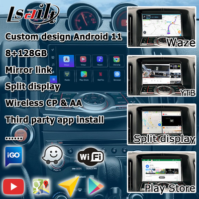 Nissan 370z Z34 Carplay Android interface de jeu automatique de voiture Boîte 8+128 Android 13 mise à niveau OEM
