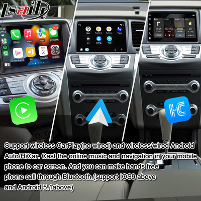 Lsailt 8G Interface multimédia CarPlay/Android pour Nissan Murano, Quest, Patrol Infiniti QX avec NetFlix, Google Map