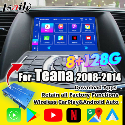 Interface multimédia Nissan pour Teana J32 Murano Quest Patrol Module d'infodivertissement Android 13 avec NetFlix, YouTube
