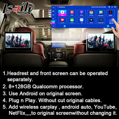 Interface multimédia Nissan pour Teana J32 Murano Quest Patrol Module d'infodivertissement Android 13 avec NetFlix, YouTube