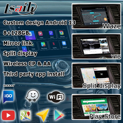 Nissan Patrol Armada Y62 Android 13 Qualcomm 8+128GB Carplay Android boîte d'interface vidéo automatique