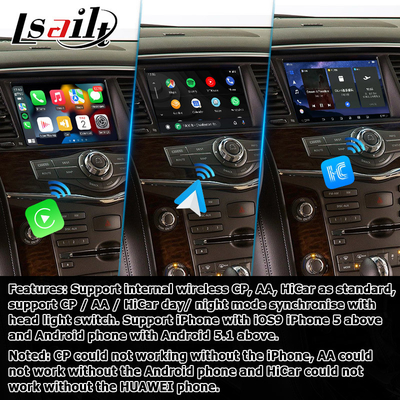 Nissan Patrol Armada Y62 Android 13 Qualcomm 8+128GB Carplay Android boîte d'interface vidéo automatique