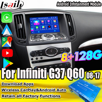 Module d' info-divertissement Android 8G pour Infiniti G35 G37 Q60 Q40 2008-2016 Incluant YouTube, Google Play par Lsailt