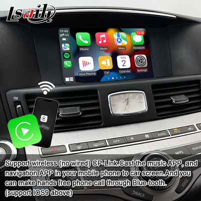 Interface multimédia 8G Qualcomm Android pour Infiniti Q70 M45 M25 2010- Boîte de jeu sans fil, Android Auto, NetFlix
