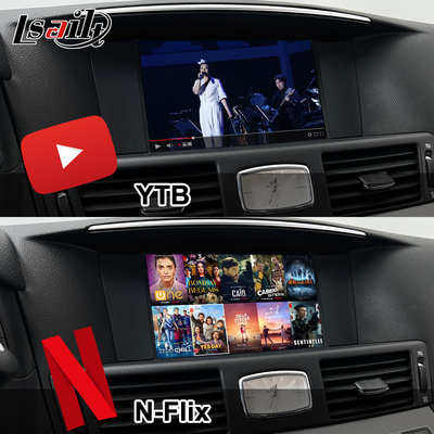 Interface multimédia 8G Qualcomm Android pour Infiniti Q70 M45 M25 2010- Boîte de jeu sans fil, Android Auto, NetFlix