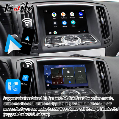 Lsailt 8G Interface multimédia Android pour Infiniti Q40 Q60 G37 G35 Module d'infodivertissement intégré CarPlay sans fil
