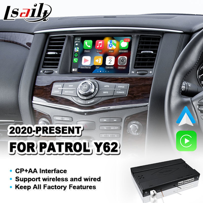 Interface multimédia automatique Android Carplay pour le Nissan Patrol Y62 2020-2023