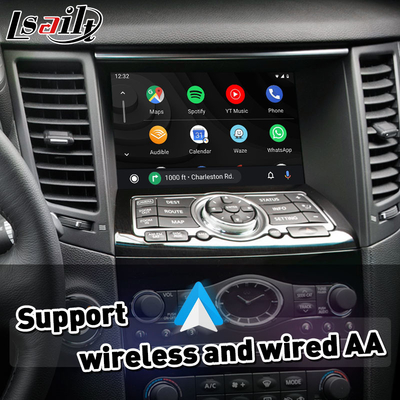 Lsailt Wireless Android Auto Mirrorlink Interface de jeu de voiture pour l'Infiniti QX70 2013-2017