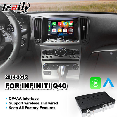 Lsailt OEM Intégration Android Auto Interface vidéo Carplay pour Infiniti Q40 2014-2015