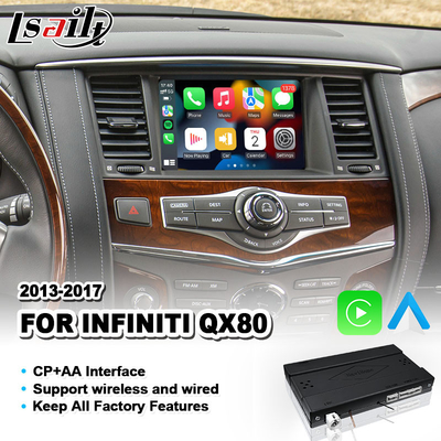 Lsailt Wireless Android Auto Carplay Interface Pour Infiniti QX80 2013 à 2017