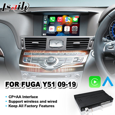Interface vidéo d'intégration Android Auto OEM Carplay pour Nissan Fuga Y51 2009-2019