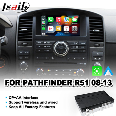 Intégration automatique sans fil Android Interface de jeu de voiture pour 2008-2013 Nissan Pathfinder R51 Navara D40