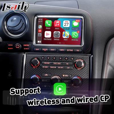 Lsailt Android Auto CP AA OEM Intégration Interface vidéo Carplay pour Nissan GTR GT-R R35 2011-2016