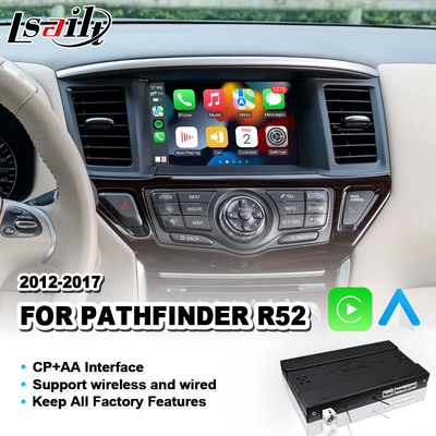 Lsailt Android Auto Interface sans fil de jeu de voiture pour 2012-2017 Nissan Pathfinder R52