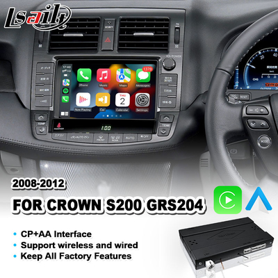 Lsailt Wireless Android Auto CP AA Interface vidéo de jeu de voiture pour Toyota Crown S200 GWS204 2008-2012