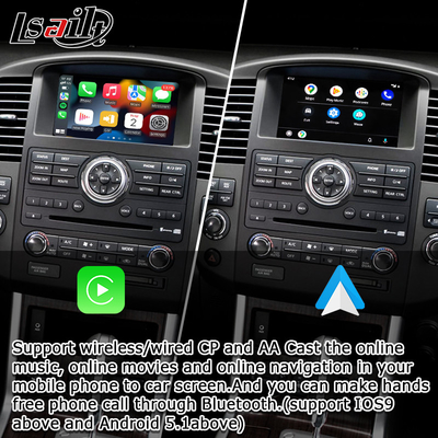 Intégration OEM Interface Apple CarPlay sans fil pour le Navara D40 Nissan Pathfinder R51 2010-2016 Android Auto,Plug and Play, Mirror Link