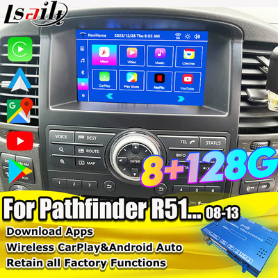 Lsailt OEM Intégration Android Interface vidéo multimédia pour le Pathfinder R51 Nissan Navara D40 CarPlay et Android Auto Retrofit
