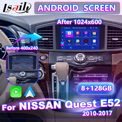 Lsailt 8 pouces Android Multimédia Carplay Écran d'interface pour 2011-2017 Nissan Quest E52