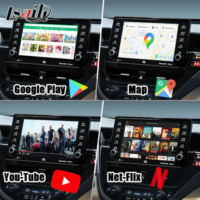 Lsailt 8G Module d'infodivertissement Android sans fil CarPlay pour Toyota Camry TOUCH3 2018-2021 Sienna Prise en charge de YouTube, NetFlix, 360 caméras