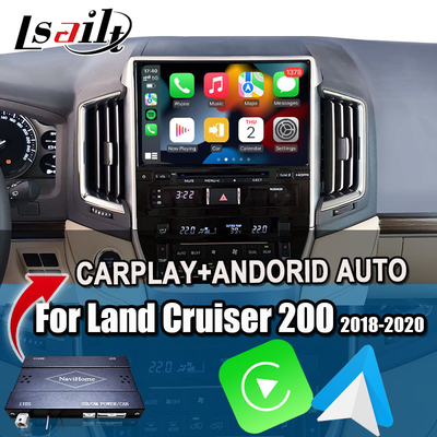 Interface CarPlay sans fil pour Toyota Land Cruiser 200 GX-R,VX-R 2018-2021 Unité principale de Fujitsu avec Android Auto, système Linux
