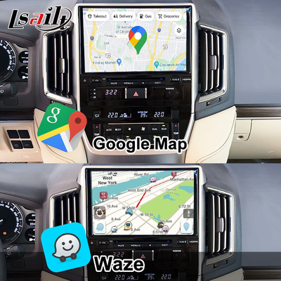 Interface CarPlay sans fil pour Toyota Land Cruiser 200 GX-R,VX-R 2018-2021 Unité principale de Fujitsu avec Android Auto, système Linux