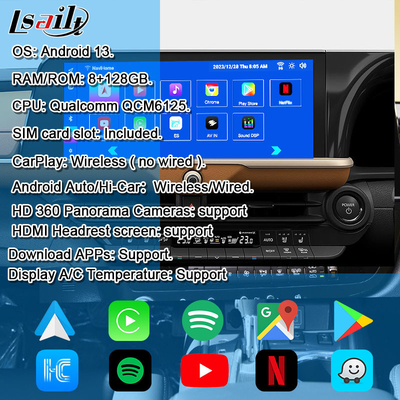 Android 13 Interface multimédia pour Toyota Crown 2023-2024 Module d'info-divertissement de l'athlète Royal Majesta