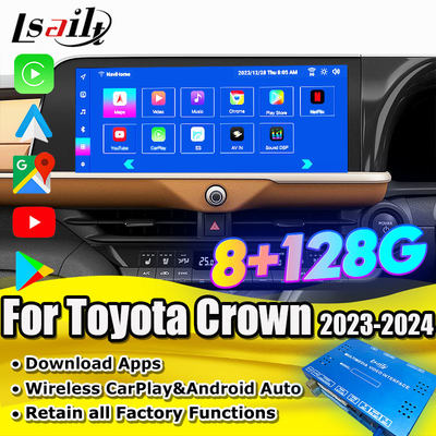 Android 13 Interface multimédia pour Toyota Crown 2023-2024 Module d'info-divertissement de l'athlète Royal Majesta