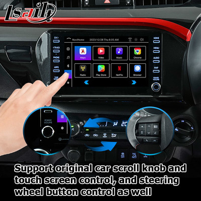 Toyota Hilux Android 13 interface vidéo multimédia carplay sans fil Android auto touch 3