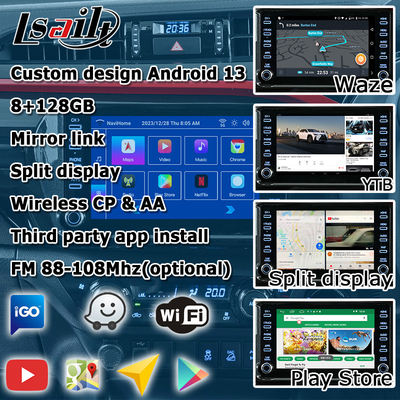 Toyota Hilux Android 13 interface vidéo multimédia carplay sans fil Android auto touch 3