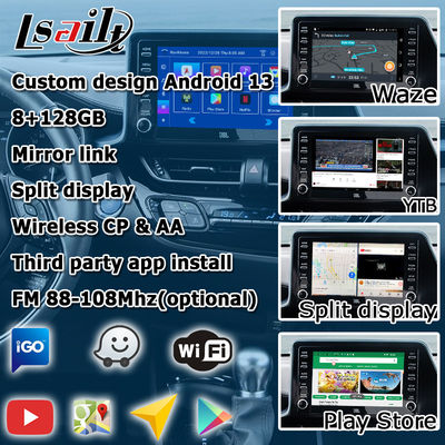 Interface multimédia Android 13 pour Toyota C-HR CHR avec Android Auto et CarPlay
